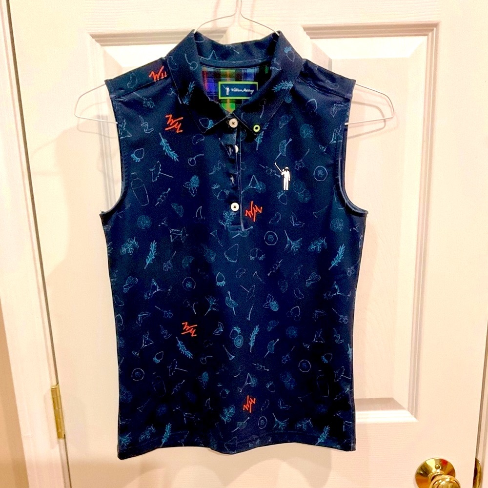 William Murray “Garnish” sleeveless golf polo XS Women